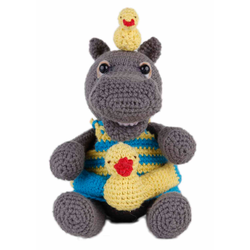Kit Amigurumi Hipopótamo Helmut Kit Amigurumi Hipopótamo Helmut