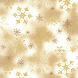 Tissu Popeline - Flocons de...