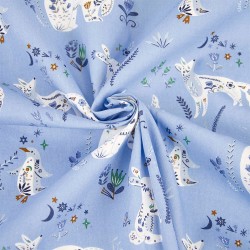Tissu Popeline Katia - Ice...