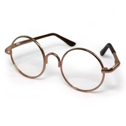 Lunettes Métalliques Dorées...