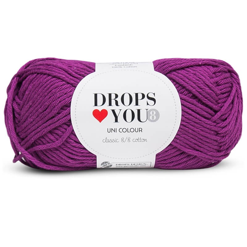 Découvrez la laine coton DROPS Loves You 8
