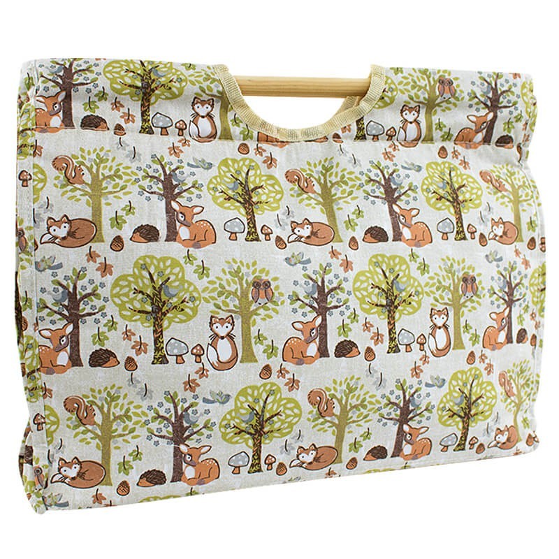Bolsa de labores con asas de madera - Coleccion Bosque Bolsa de labores con asas de madera - Coleccion Bosque