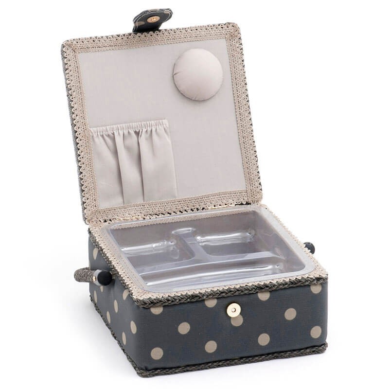 Costurero pequeno - Charcoal Polka Dot Costurero pequeno - Charcoal Polka Dot
