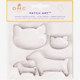 Emporte pièces en métal  - Chien et Chat - Patch Art de DMC