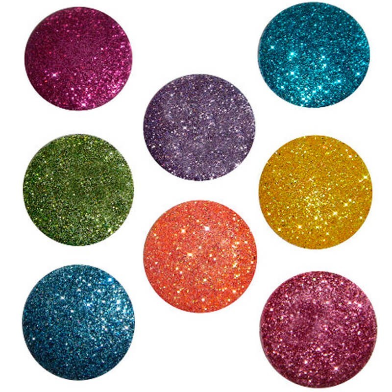 Botones Big Glitter Dots Brights - Dress It Up Botones Big Glitter Dots Brights - Dress It Up