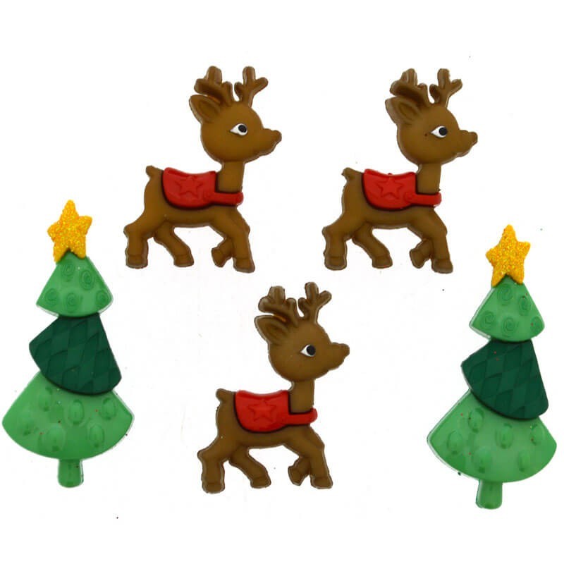 Boutons Reindeer Games - Dress It Up