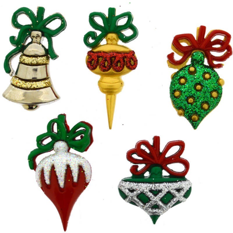 Boutons Christmas Ornaments - Dress It Up