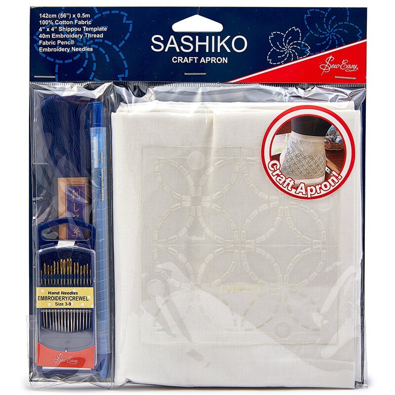 Kit de broderie Sashiko sur tablier