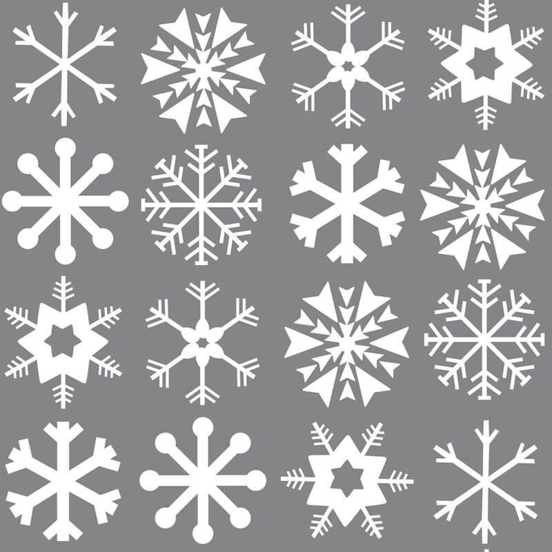 Tela de Felpa Katia - Xmas Snowflakes