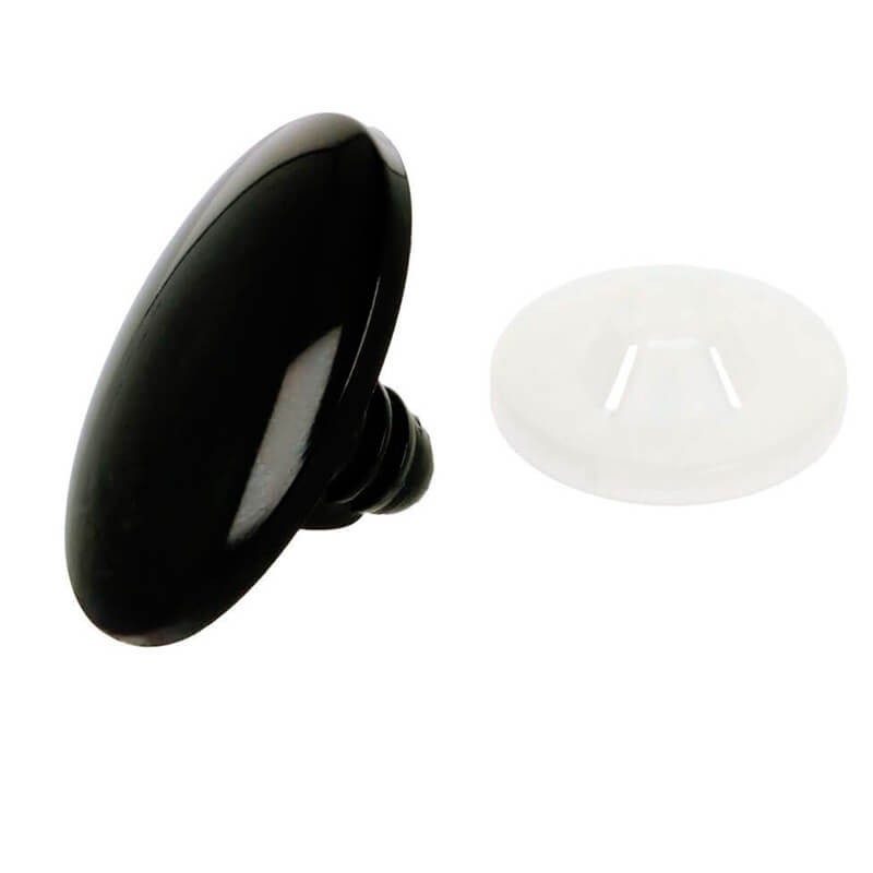 Yeux de sécurité en plastique pour peluche et amigurumi - 8 mm