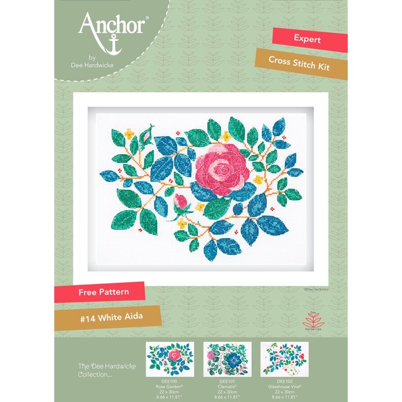 Kit de Bordado - Rose Garden - Anchor