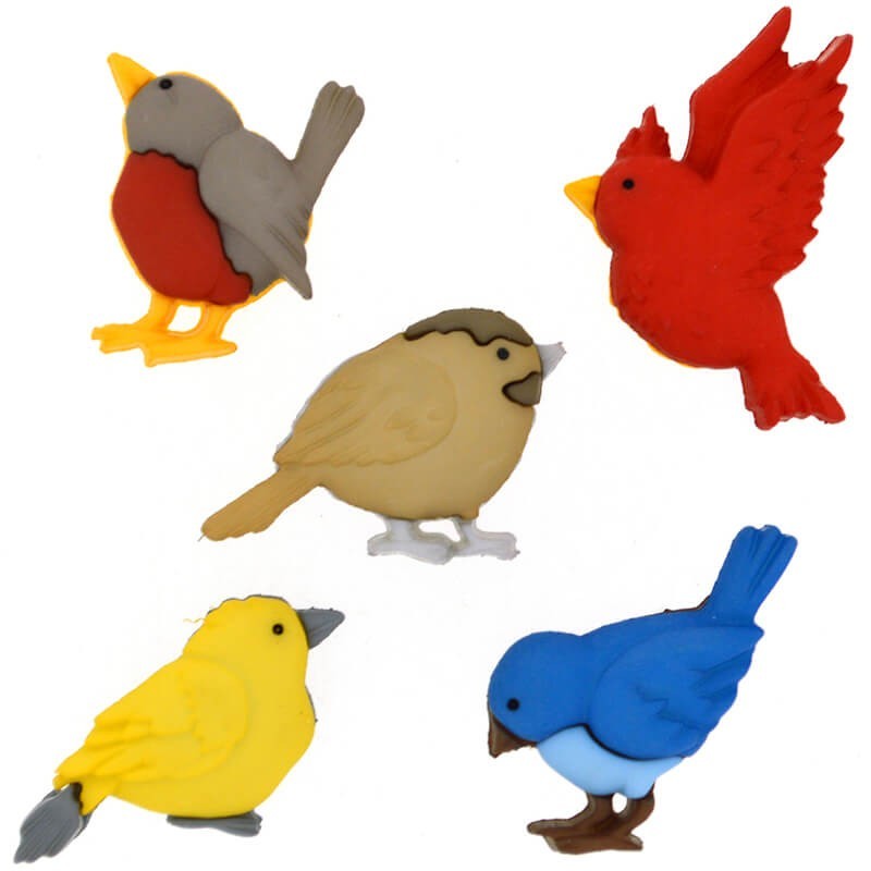 Botones Feathered Friends - Dress It Up Botones Feathered Friends - Dress It Up
