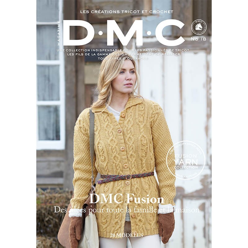 Catalogue DMC Nº 18 Creaciones de Tricot y Crochet Fusion 20 Modeles - 2018