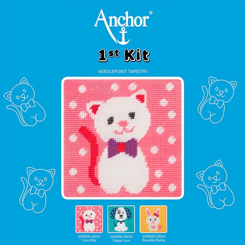 Anchor 1st Kit de Tapiceria - Cute Kitty Anchor 1st Kit de Tapiceria - Cute Kitty