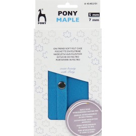 Set de Agujas Circulares Intercambiables Maple con Estuche de Fieltro - Pony