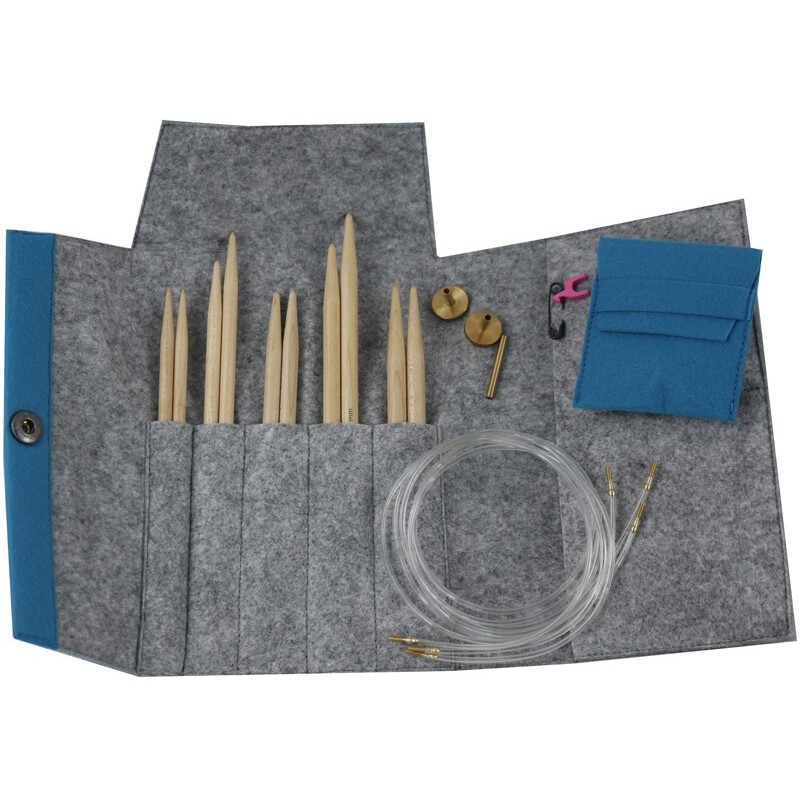 Set de Agujas Circulares Intercambiables Maple con Estuche de Fieltro - Pony