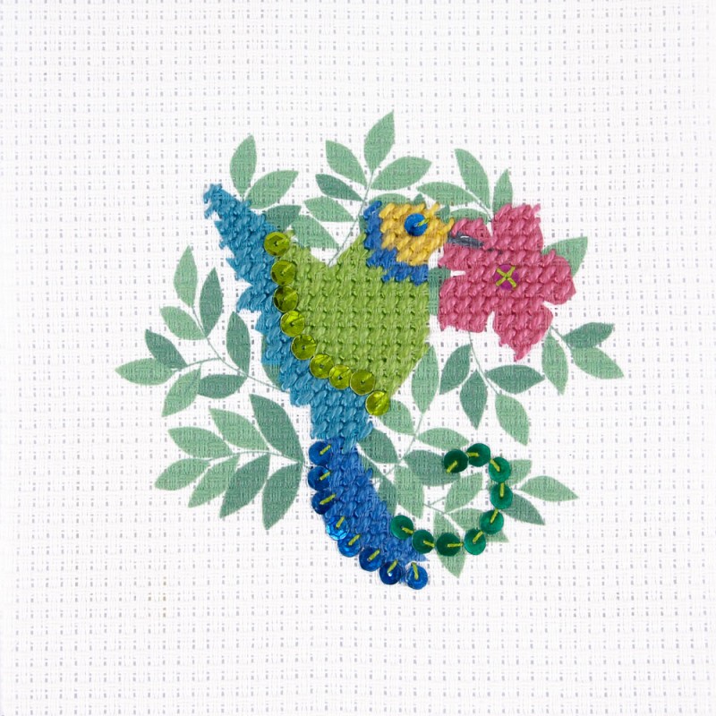 Kit Broderie 'DMC - I Can Stitch!' Le Papillon 11.5 cm x 13 cm - La Fourmi  creative