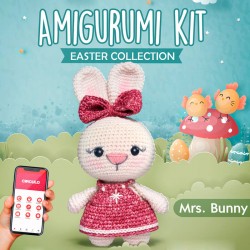 Kit Amigurumi Mrs. Bunny -...