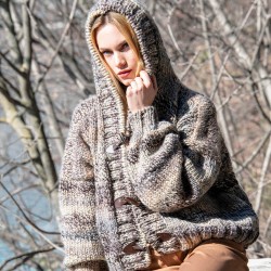 Modèle tricot snood cagoule à télécharger - Laines Plassard