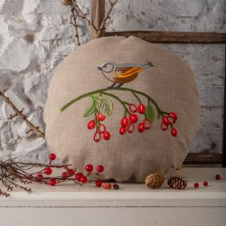 Kit Broderie Coussin Rond -...