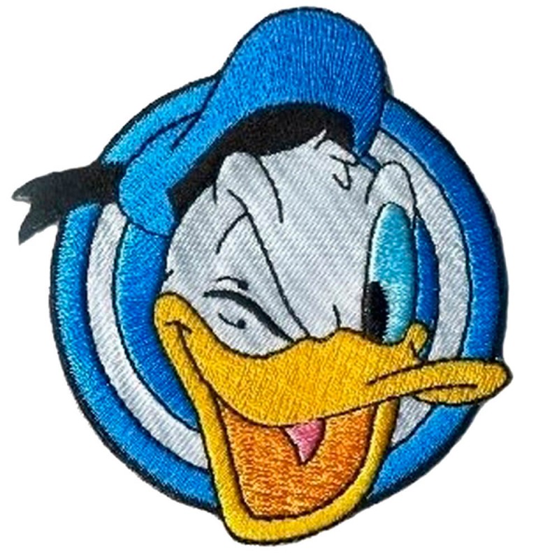 Écusson brodé thermocollant Rectangulaire Donald Duck Clin d'Oeil
